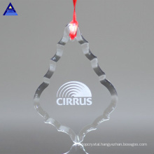 New Design Clear Glass Crystal Christmas Ornaments for Christmas Gifts